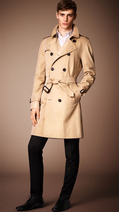 burberry short trench coat men's|Burberry original trench coat.